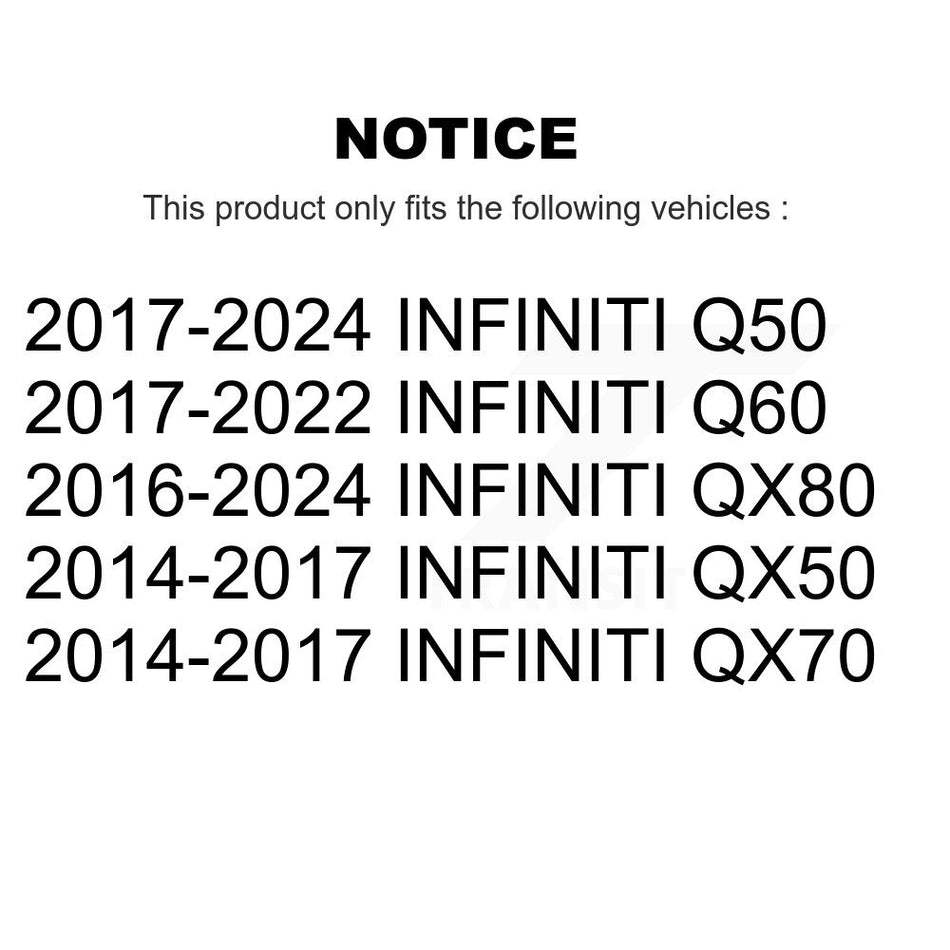 Cabin Air Filter (2 Pack) For INFINITI Q50 QX50 QX80 Q60 QX70 K54-101714