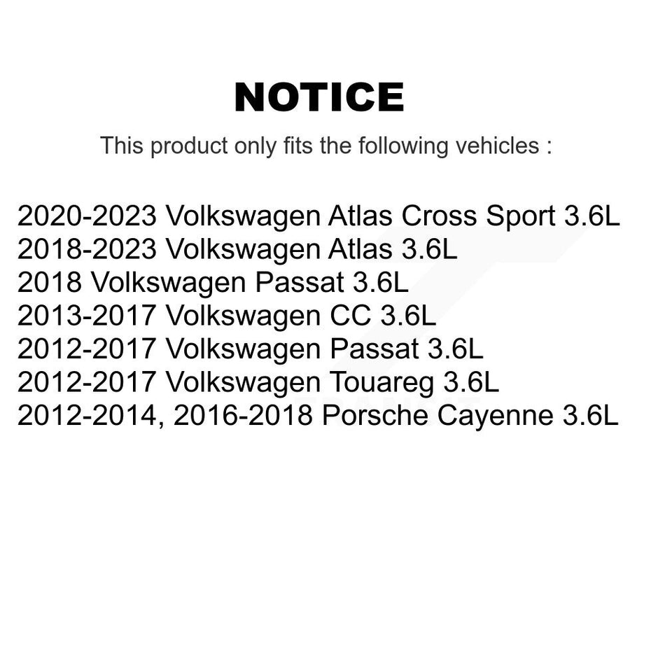 Engine Cartridge Oil Filter (2 Pack) For Volkswagen Atlas Passat Cross Sport Touareg CC K56-100003