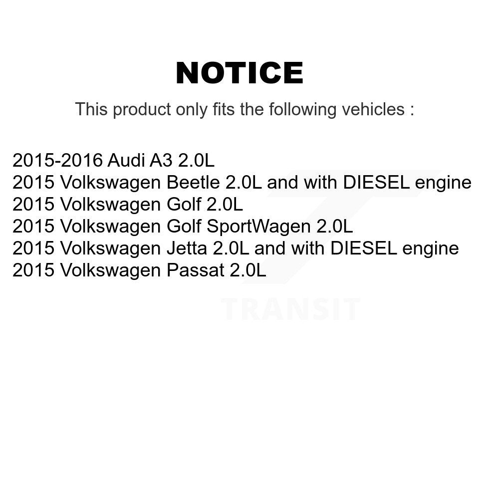 Engine Cartridge Oil Filter (2 Pack) For Volkswagen Jetta Golf Passat SportWagen Beetle K56-100007
