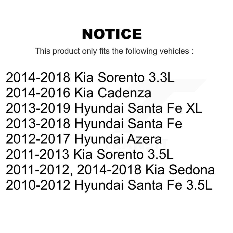 Engine Cartridge Oil Filter (2 Pack) For Kia Sorento Hyundai Santa Fe Sedona XL Cadenza K56-100031