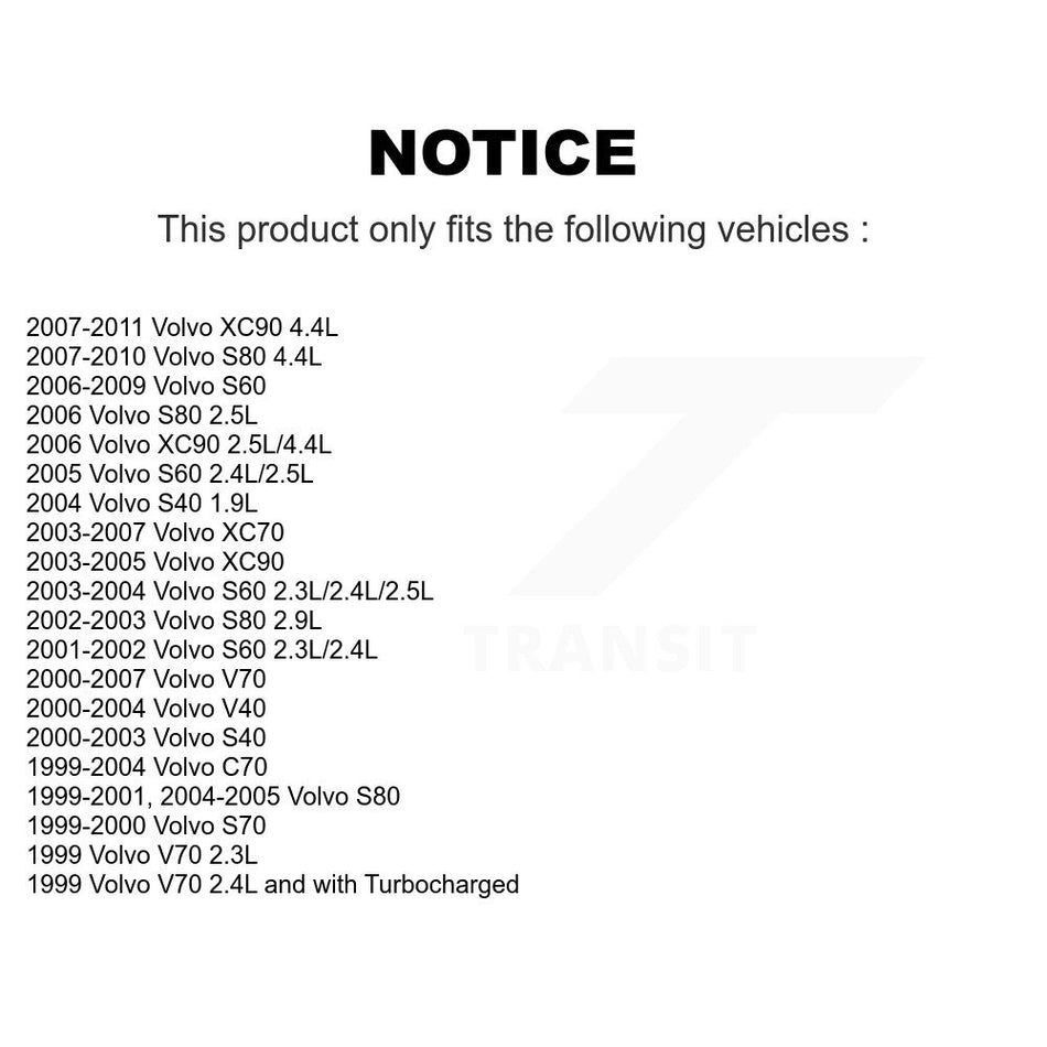 Engine Cartridge Oil Filter (2 Pack) For Volvo XC90 S60 XC70 V70 S80 S70 S40 C70 V40 K56-100035