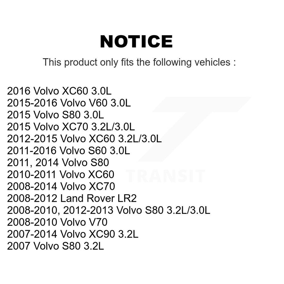 Engine Cartridge Oil Filter (2 Pack) For Volvo XC60 XC90 XC70 S60 Land Rover LR2 S80 V60 K56-100037