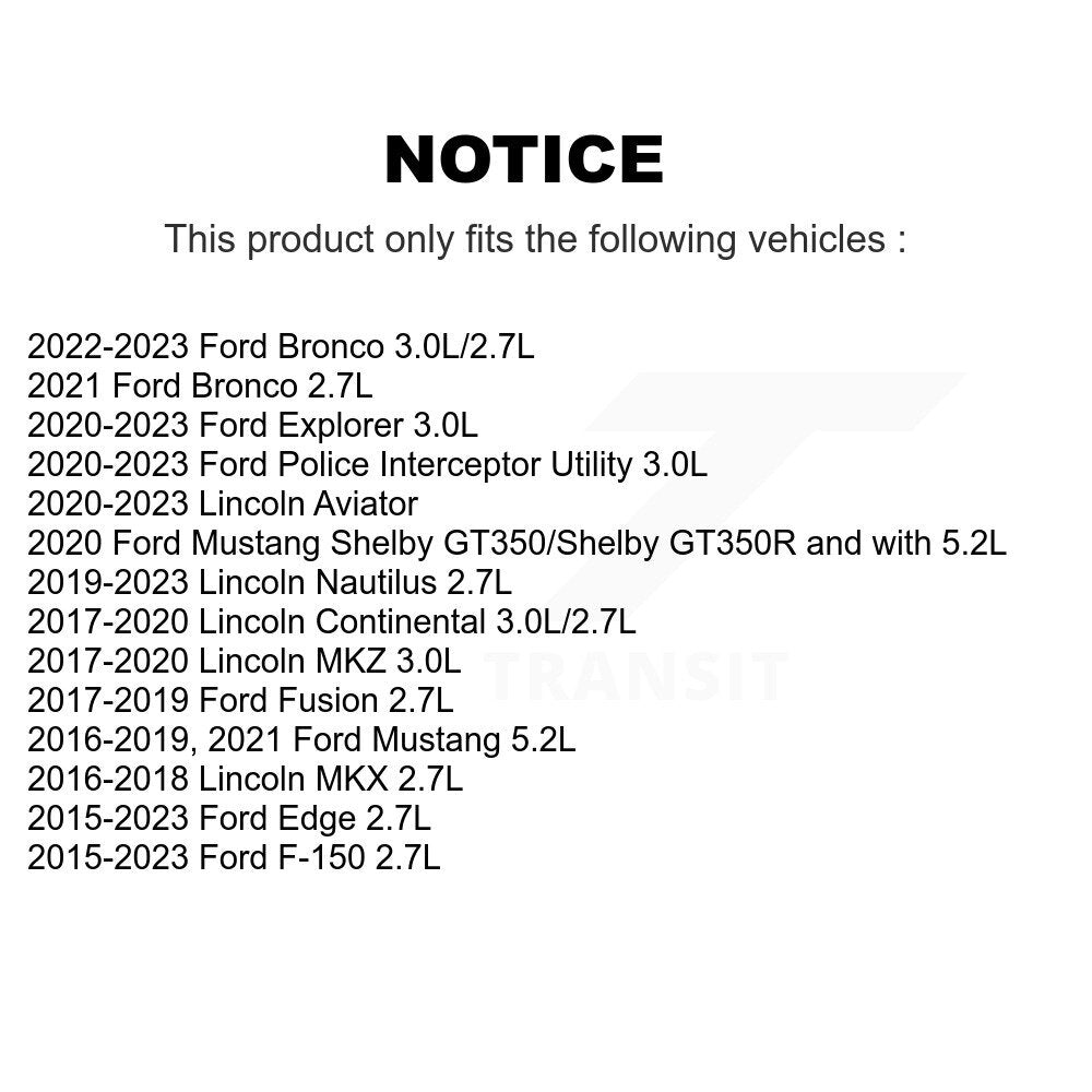 Engine Cartridge Oil Filter (2 Pack) For Ford F-150 Edge Explorer Lincoln Mustang Bronco K56-100039