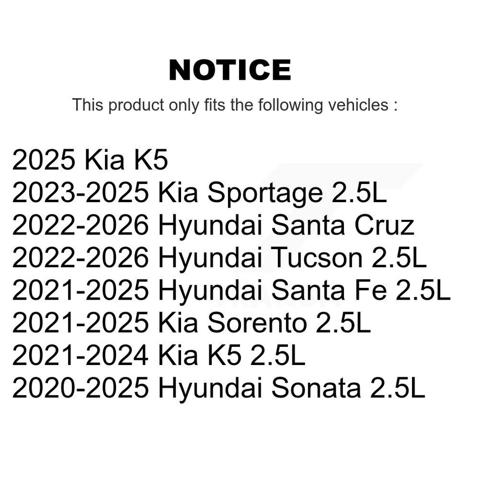 Engine Cartridge Oil Filter (12 Pack) For Hyundai Tucson Kia Santa Fe Sportage Sorento K5 K56-100602