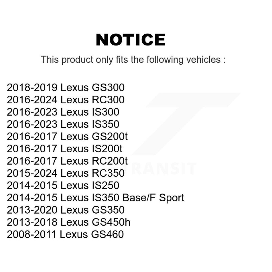 Engine Air Filter (2 Pack) For Lexus IS300 IS350 IS250 GS350 RC350 RC300 IS200t GS450h K57-100095