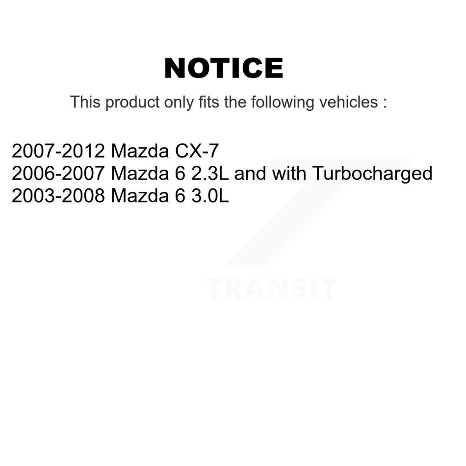 Engine Air Filter (2 Pack) For Mazda CX-7 6 K57-100102