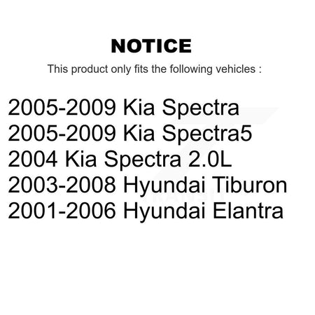 Engine Air Filter (2 Pack) For Hyundai Elantra Kia Spectra Tiburon Spectra5 K57-100194
