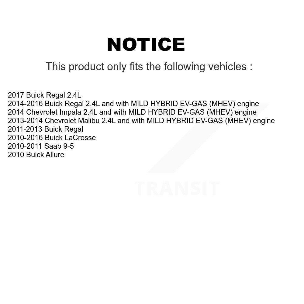 Engine Air Filter (2 Pack) For Buick Chevrolet LaCrosse Malibu Regal Impala Saab 9-5 K57-100272