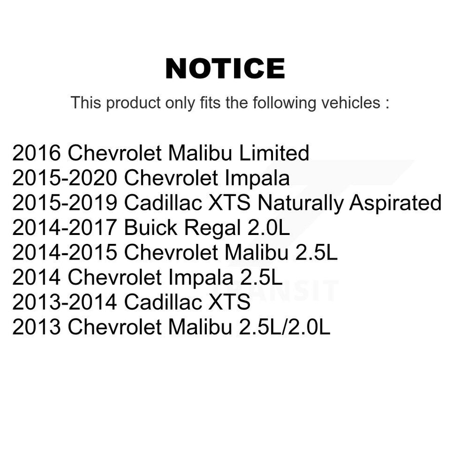 Engine Air Filter (2 Pack) For Chevrolet Malibu Impala Cadillac XTS Limited Buick Regal K57-100296