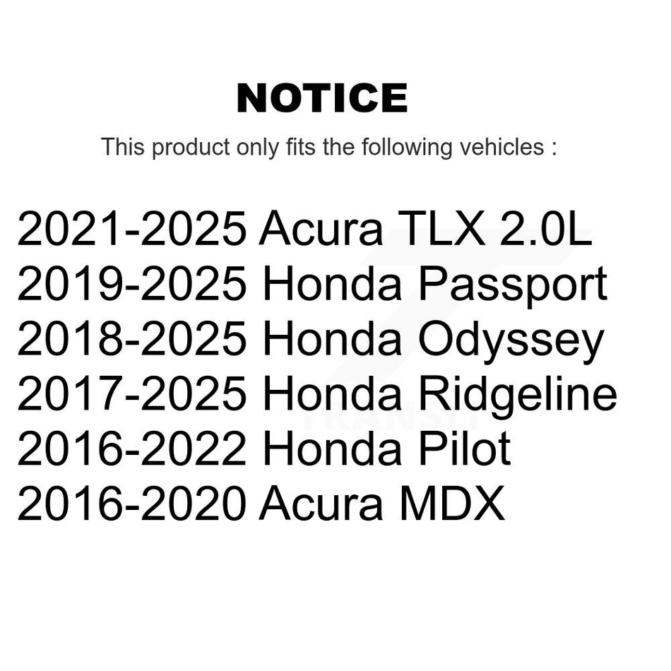 Engine Air Filter (2 Pack) For Honda Pilot Odyssey Acura Ridgeline MDX Passport TLX K57-100315