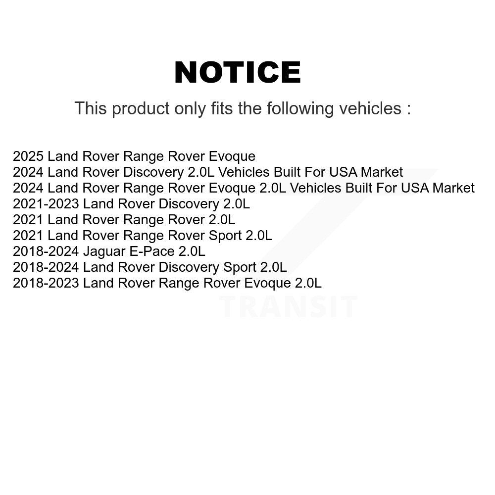 Engine Air Filter (2 Pack) For Land Rover Range Evoque Discovery Sport Jaguar E-Pace K57-103903