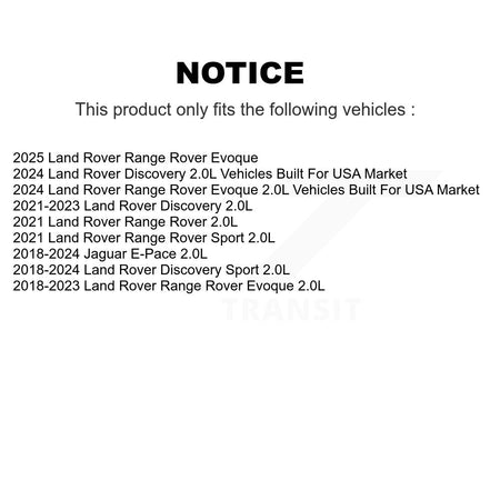 Engine Air Filter (2 Pack) For Land Rover Range Evoque Discovery Sport Jaguar E-Pace K57-103903