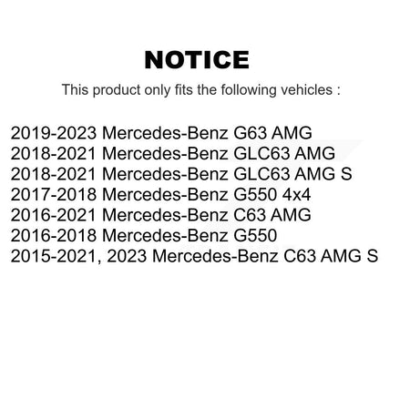 Engine Air Filter (2 Pack) For Mercedes-Benz G63 AMG C63 S GLC63 G550 4x4 K57-103923