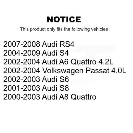 Rear Wheel Bearing Assembly Pair For Volkswagen Passat Audi S4 A6 Quattro RS4 A8 S8 S6 K70-100098
