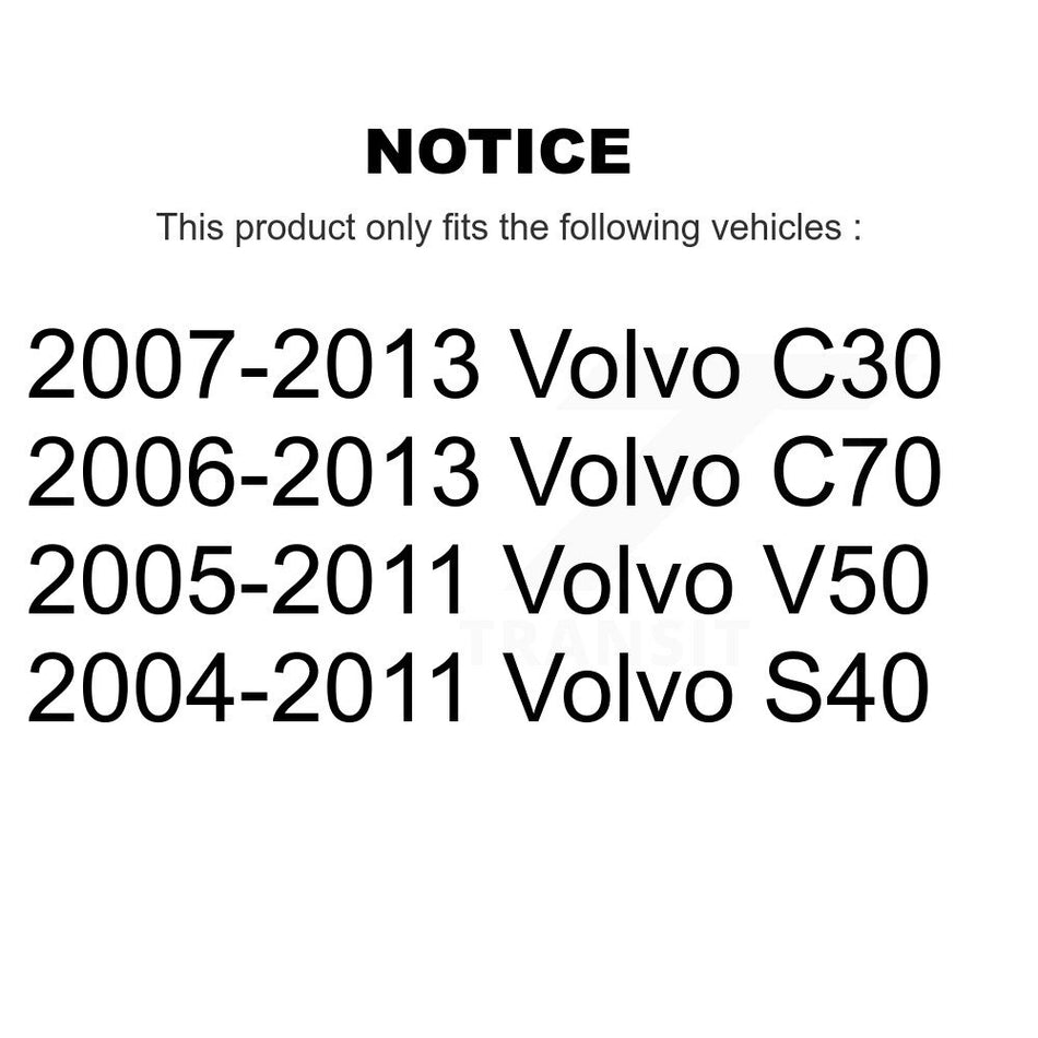 Front Wheel Bearing And Hub Assembly Pair For Volvo S40 C70 C30 V50 K70-100311