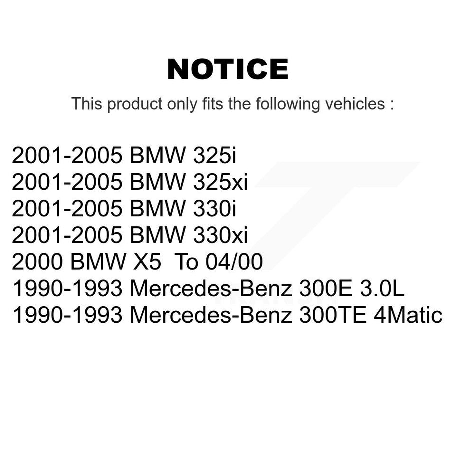 Front Wheel Bearing Pair For BMW 325i 325xi 330xi Mercedes-Benz 300E 300TE X5 K70-100518