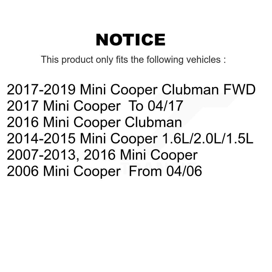 Rear Wheel Bearing And Hub Assembly Pair For Mini Cooper BMW X1 X2 K70-100724