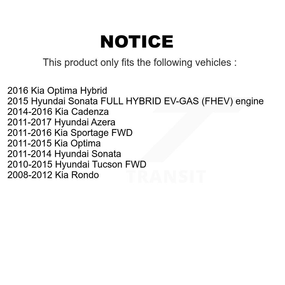 Rear Wheel Bearing And Hub Assembly Pair For Hyundai Kia Sonata Optima Tucson Sportage Azera Rondo Cadenza K70-100729
