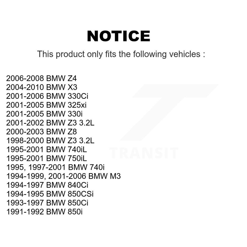 Rear Wheel Bearing Pair For BMW X3 325i Z3 330Ci M3 330i 325xi Z4 740iL 740i 750iL Z8 850i 840Ci 850Ci 850CSi K70-101057