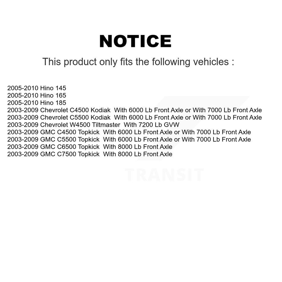 Front Outer Wheel Bearing And Race Pair For GMC W4500 Forward Hino Chevrolet 145 165 185 K70-101095