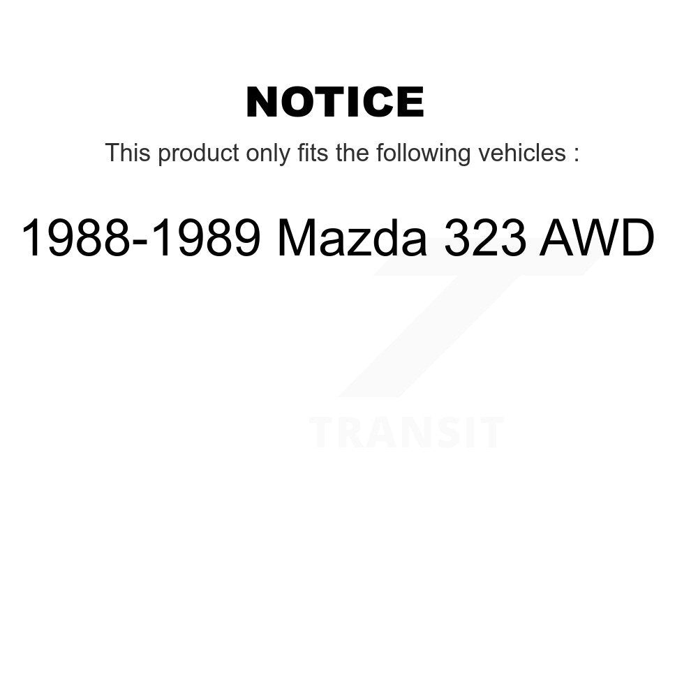 Rear Outer Wheel Bearing And Race Pair For 1988-1989 Mazda 323 AWD K70-101124