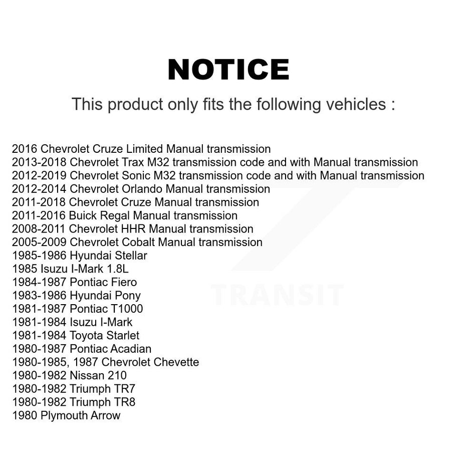 Front Inner Wheel Bearing Race Pair For Chevrolet Cruze Trax Sonic Cobalt Limited Orlando K70-101328