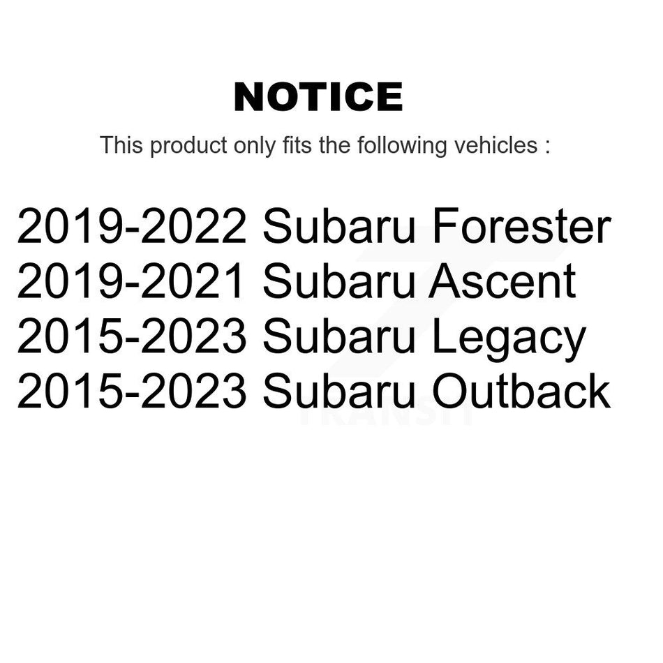 Rear Wheel Bearing And Hub Assembly Pair For Subaru Outback Legacy Forester WRX Ascent STI K70-101333