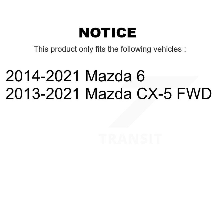 Rear Wheel Bearing And Hub Assembly Pair For Mazda CX-5 6 K70-101380