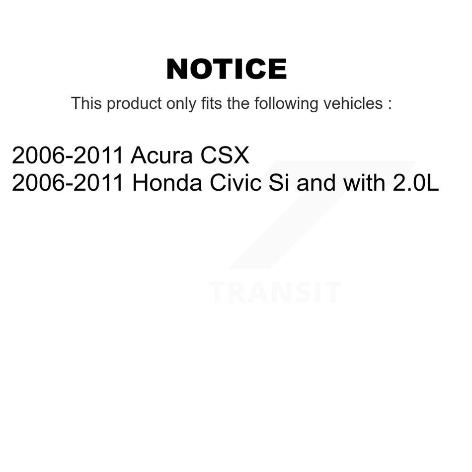 Front Rear Wheel Bearing And Hub Assembly Kit For 2006-2011 Honda Civic Acura CSX K70-101606