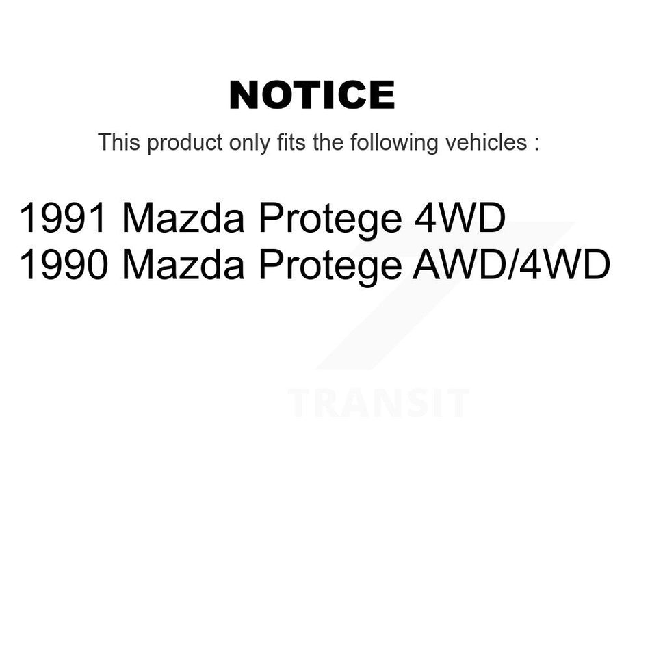 Front Rear Wheel Bearing Kit For Volkswagen Golf Mazda Protege K70-101729