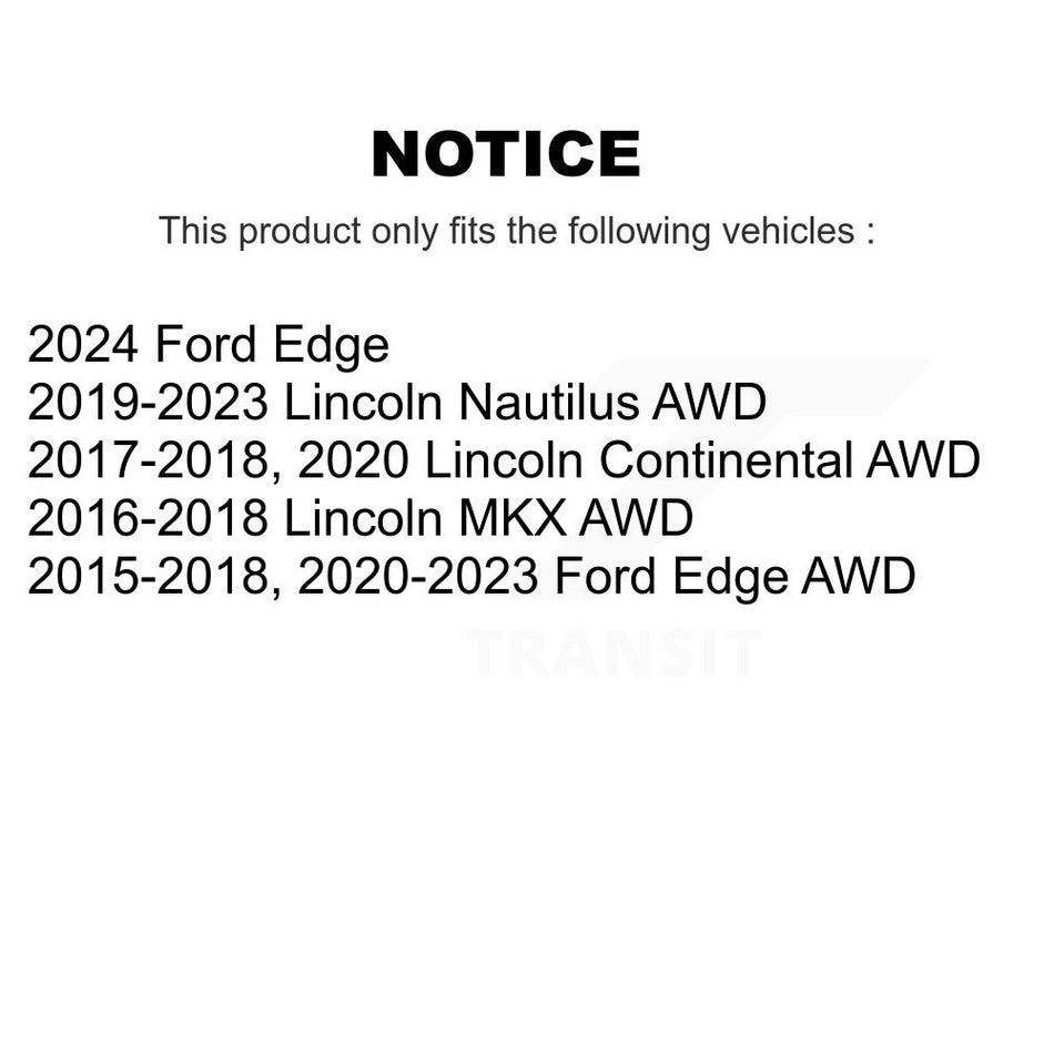 Front Rear Wheel Bearing & Hub Assembly Kit For Ford Edge Lincoln MKX Continental Nautilus AWD K70-101752
