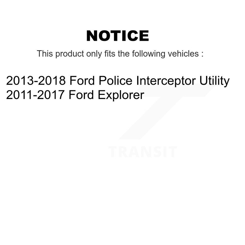 Front Rear Wheel Bearing & Hub Assembly Kit For Ford Explorer Police Interceptor Utility K70-101755
