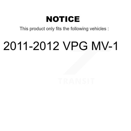 Rear Wheel Bearing And Hub Assembly Pair For 2011-2012 VPG MV-1 K70-101758