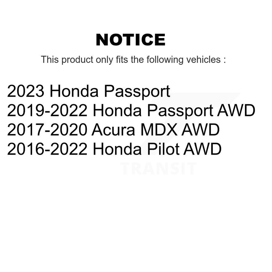 Rear Wheel Bearing And Hub Assembly Pair For Honda Pilot Acura MDX Passport K70-101775