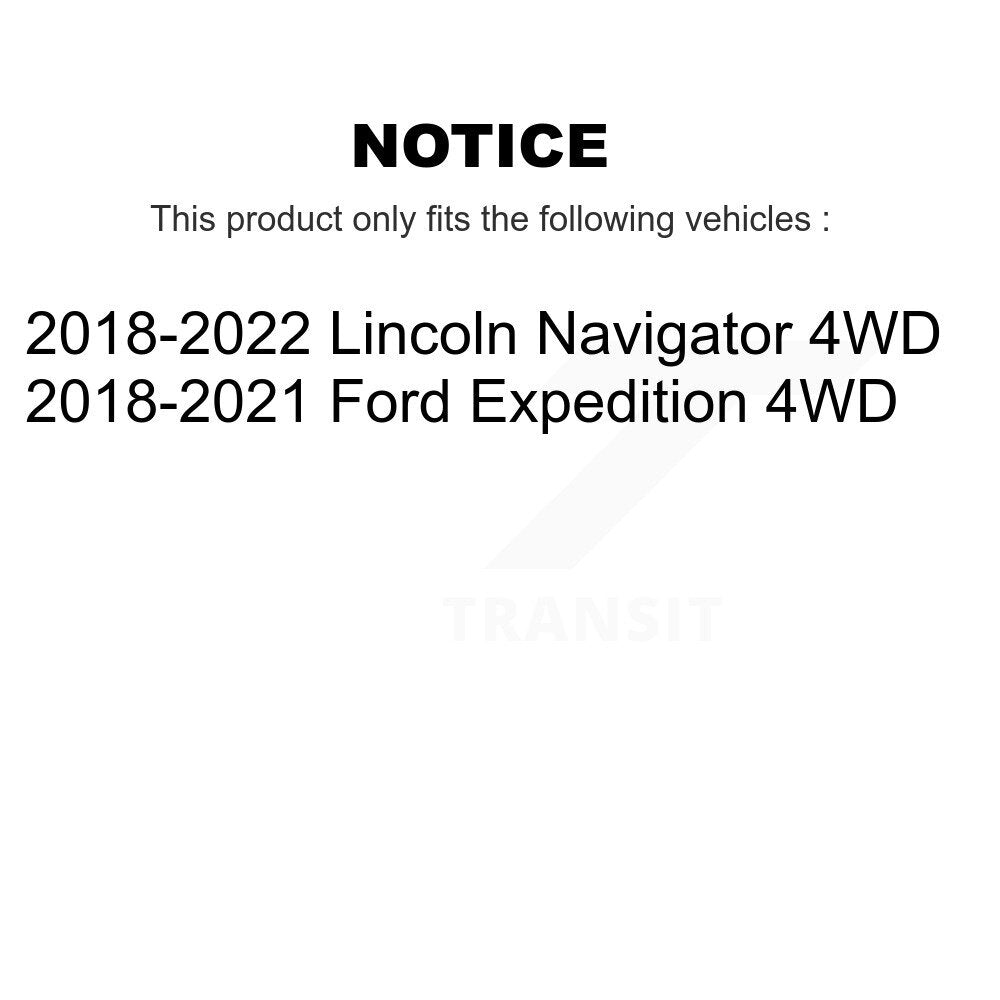 Front Wheel Bearing And Hub Assembly Pair For Ford Expedition Lincoln Navigator 4WD K70-101805