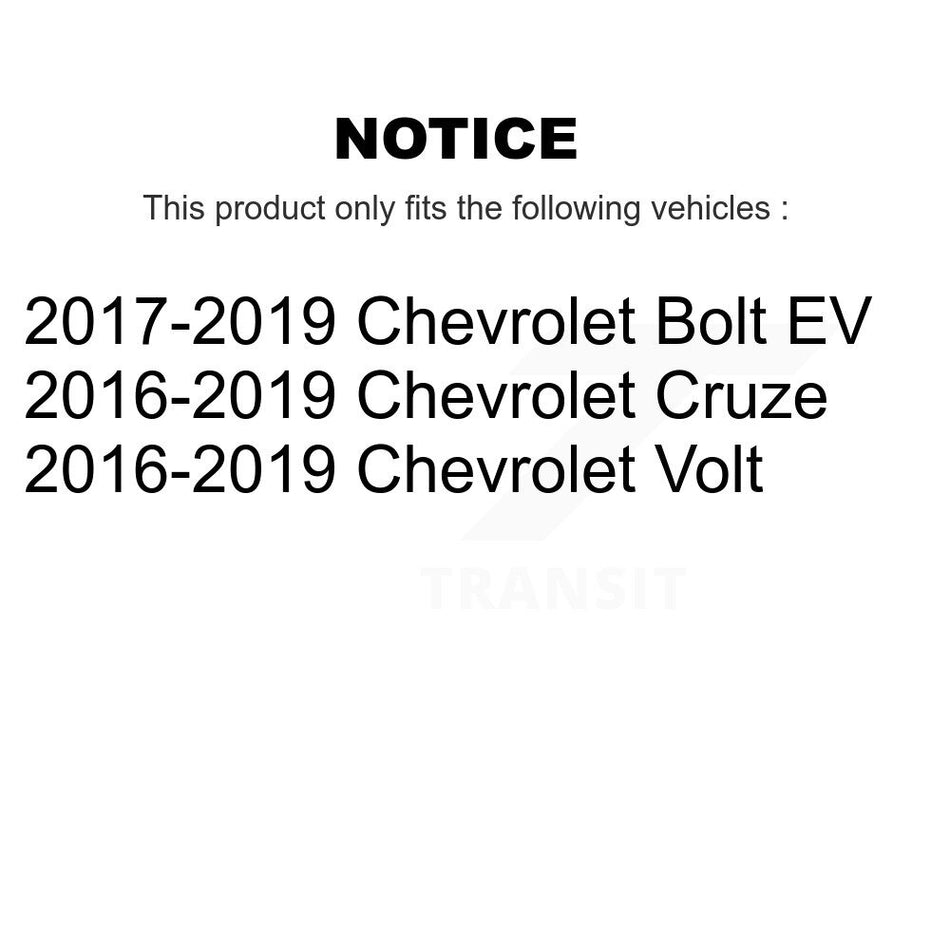 Front Rear Wheel Bearing & Hub Assembly Kit For Chevrolet Volt Bolt EV K70-101820