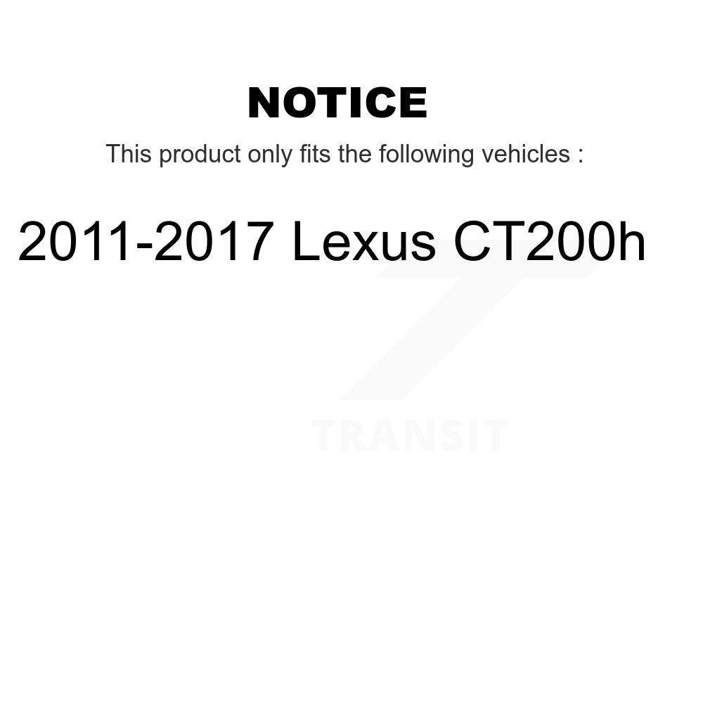Front Rear Wheel Bearing & Hub Assembly Kit For 2011-2017 Lexus CT200h K70-101828