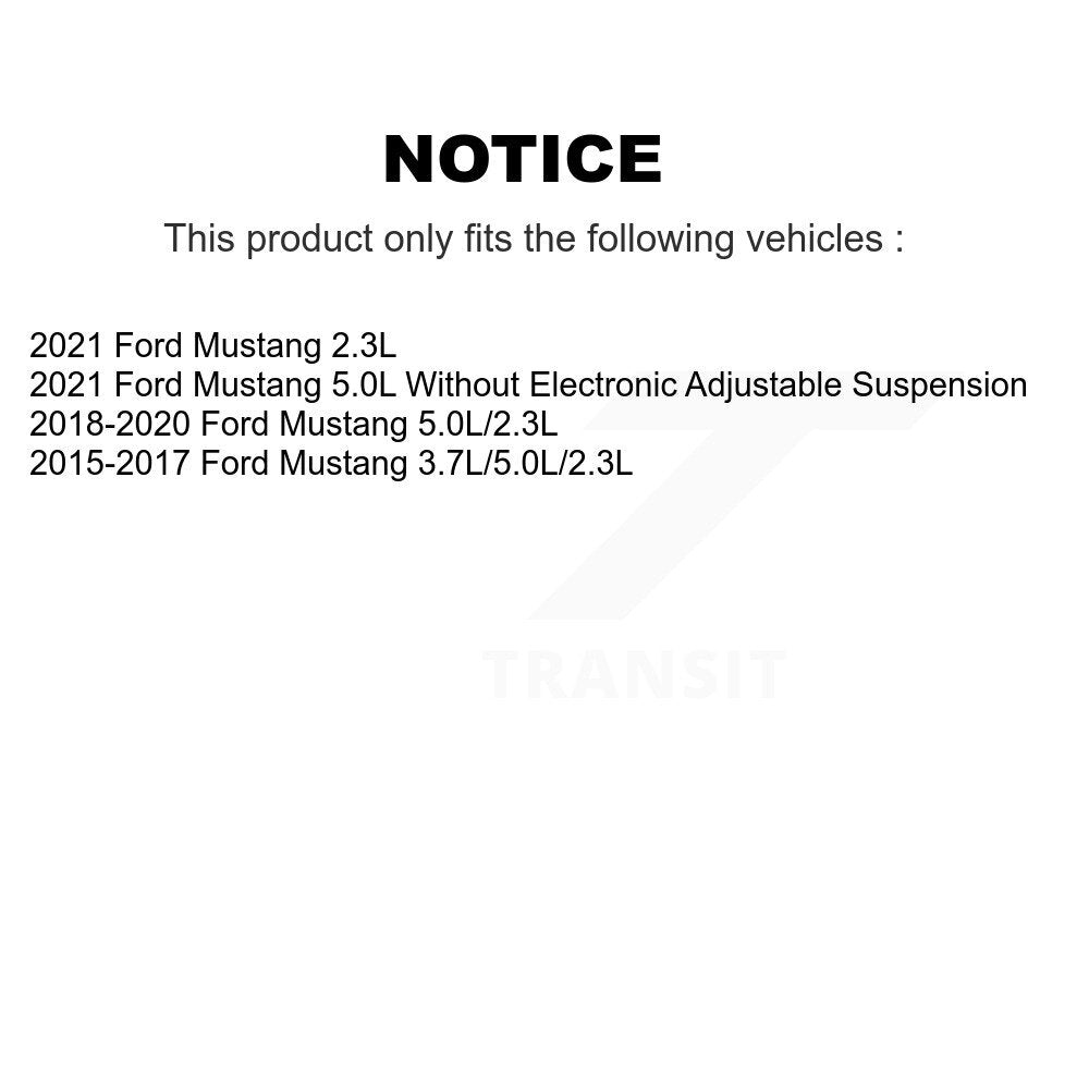 Front Rear Wheel Bearing & Hub Assembly Kit For Ford Mustang K70-101862