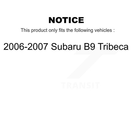 Front Rear Wheel Bearing & Hub Assembly Kit For 2006-2007 Subaru B9 Tribeca K70-101866