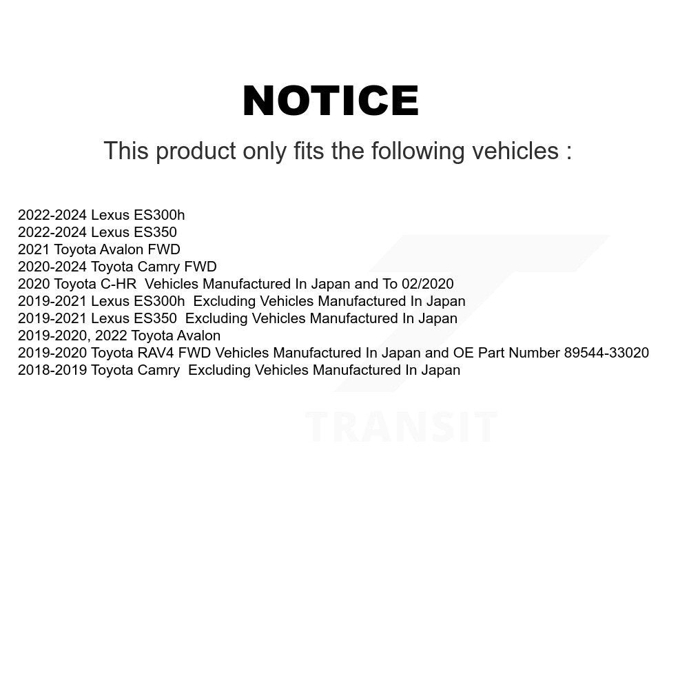 Rear Wheel Bearing Hub Assembly Pair For Toyota RAV4 Camry Lexus C-HR ES350 ES300h Avalon K70-101887