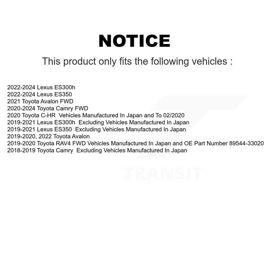 Rear Wheel Bearing Hub Assembly Pair For Toyota RAV4 Camry Lexus C-HR ES350 ES300h Avalon K70-101887