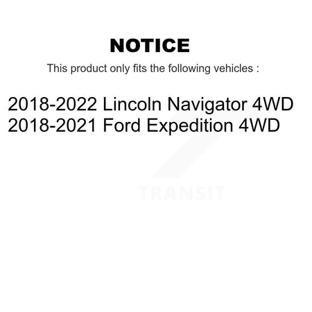 Front Rear Wheel Bearing & Hub Assembly Kit For Ford Expedition Lincoln Navigator 4WD K70-101920