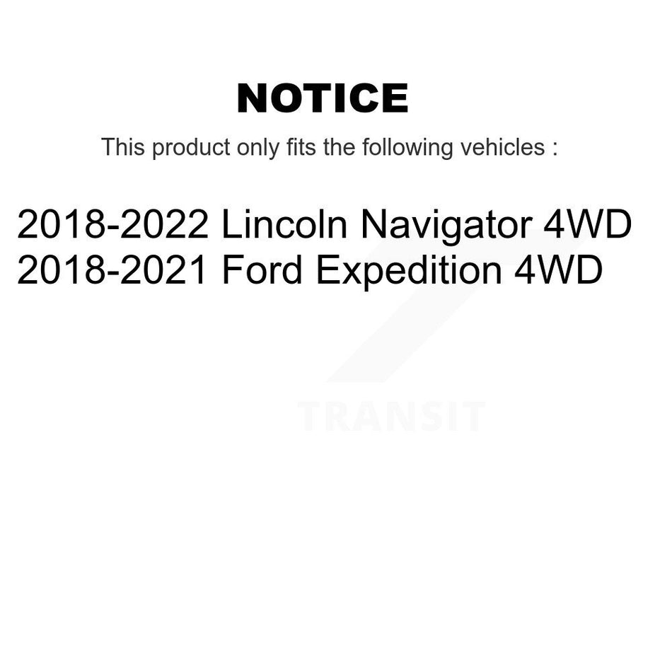 Front Rear Wheel Bearing & Hub Assembly Kit For Ford Expedition Lincoln Navigator 4WD K70-101920