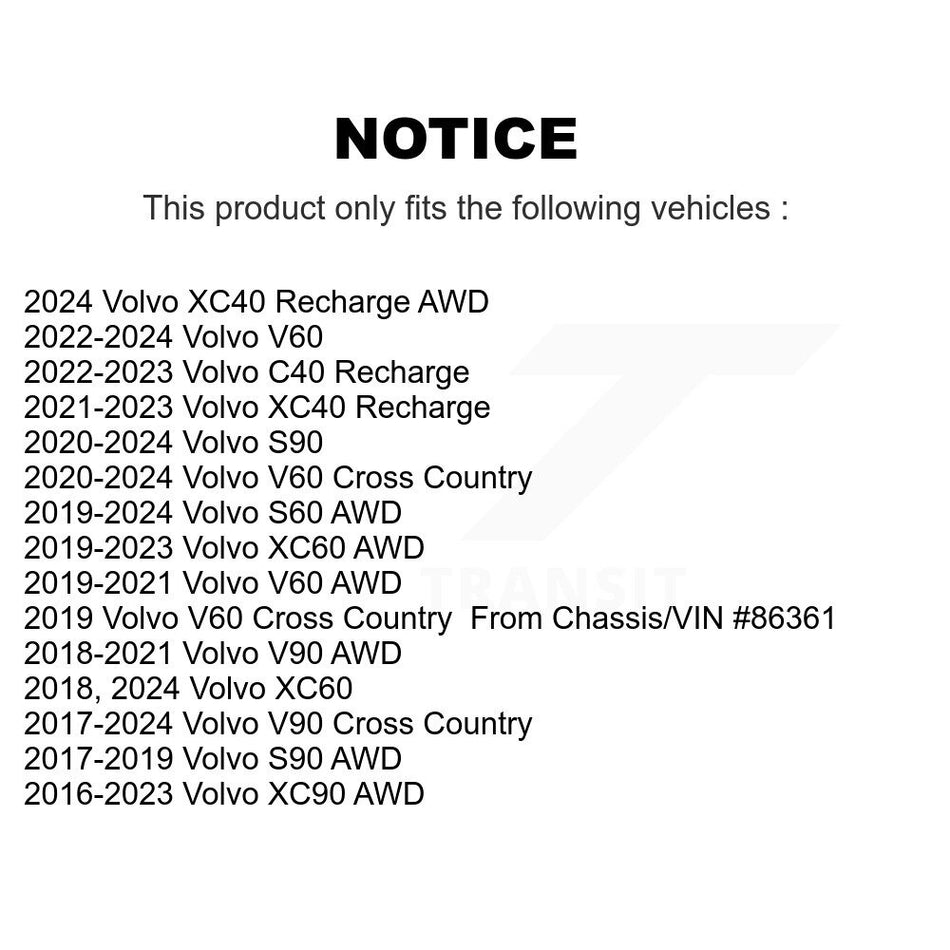 Front Rear Wheel Bearing Hub Assembly Kit For Volvo XC60 XC90 XC40 Recharge S60 V60 Cross K70-101929