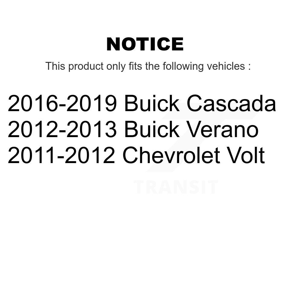 Front Rear Wheel Bearing & Hub Assembly Kit For Buick Verano Chevrolet Volt Cascada K70-101932