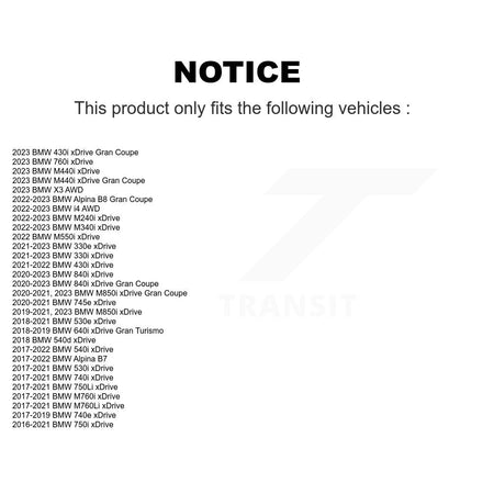 Front Wheel Bearing Hub Assembly Pair For BMW X3 330i xDrive 530i 540i i4 330e 750i M340i K70-101946