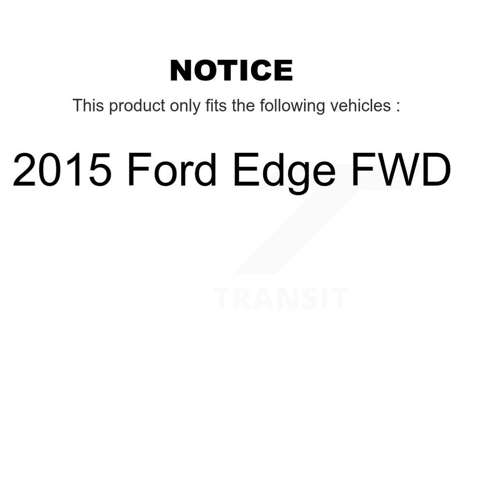 Front Rear Wheel Bearing And Hub Assembly Kit For 2015 Ford Edge FWD K70-101983