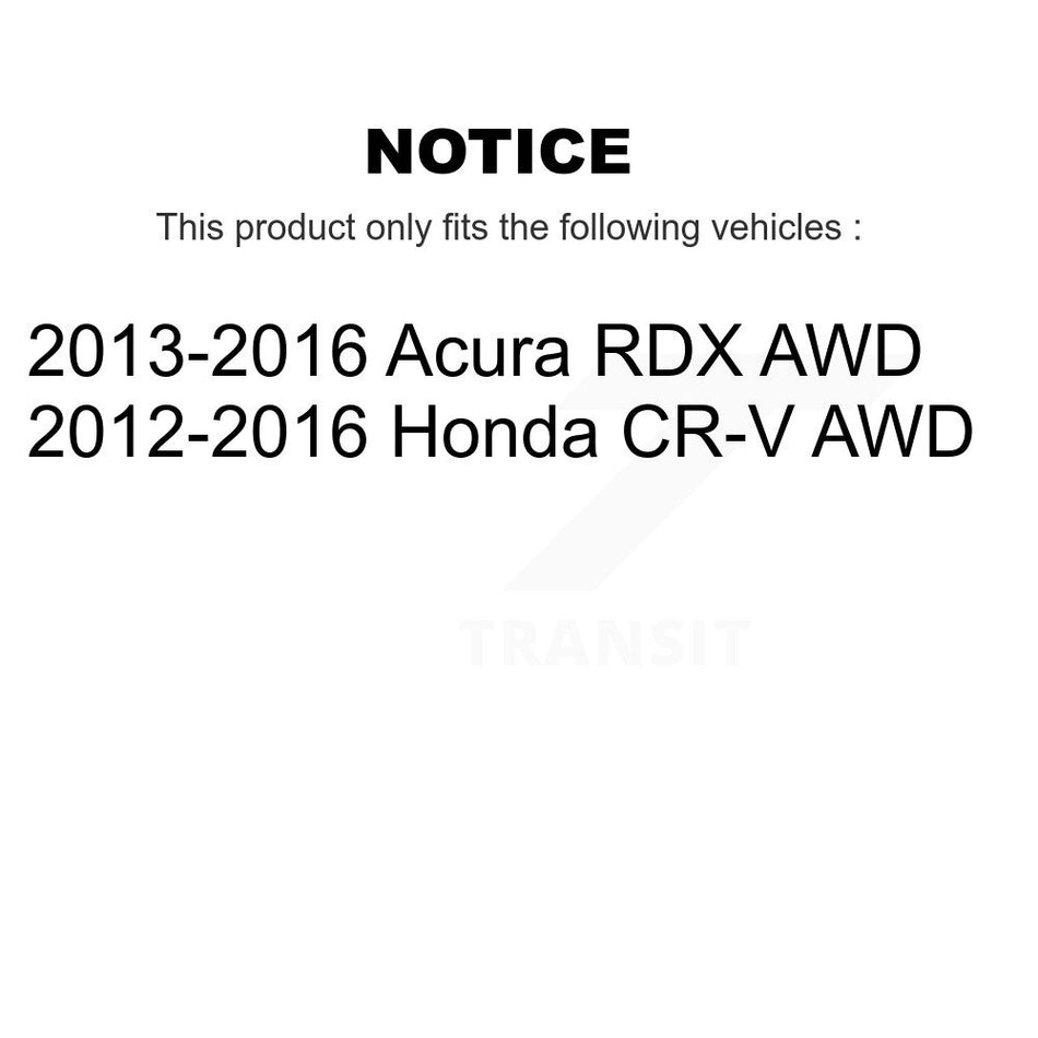Front Rear Wheel Bearing And Hub Assembly Kit For Honda CR-V Acura RDX AWD K70-102007