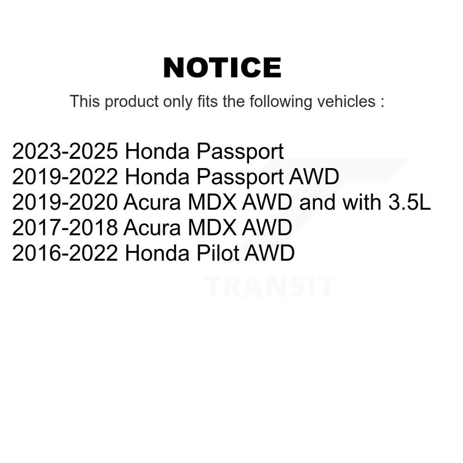 Front Rear Wheel Bearing And Hub Assembly Kit For Honda Pilot Acura MDX Passport K70-102010