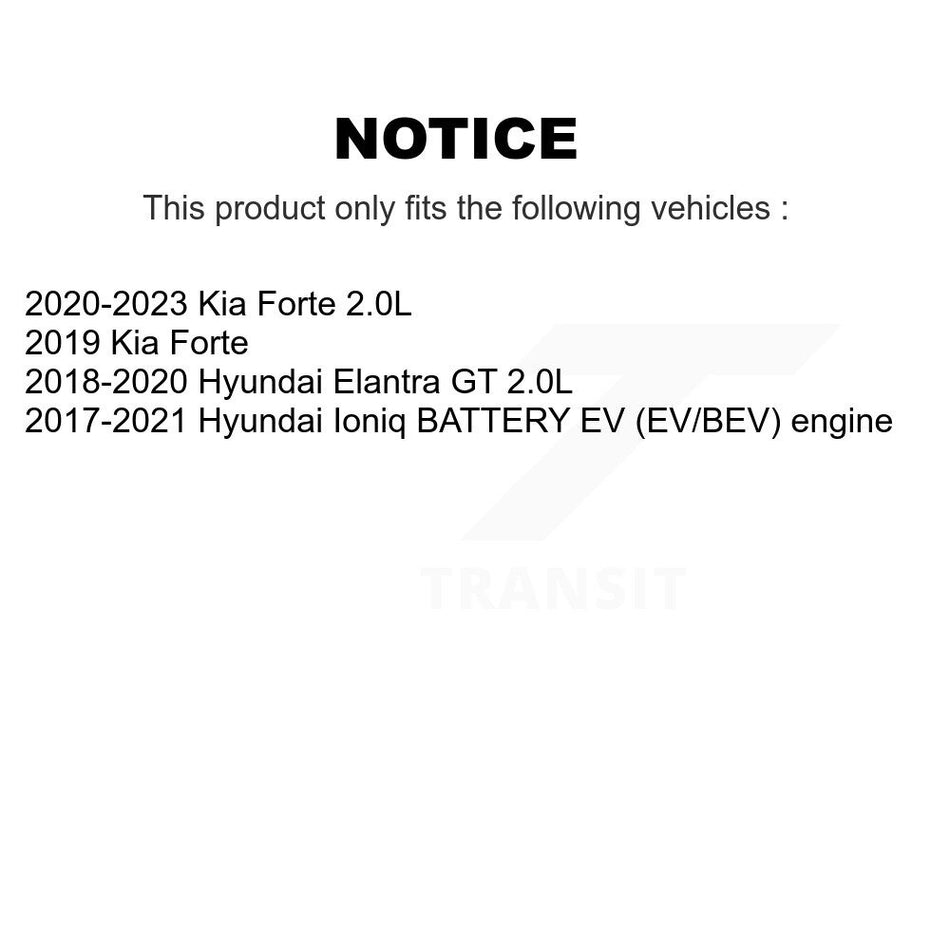 Front Rear Wheel Bearing & Hub Assembly Kit For Kia Forte Hyundai Ioniq Elantra GT K70-102045
